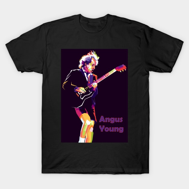 angus young played guitar T-Shirt by Danwpap2